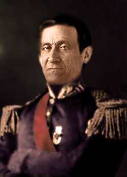 Fotografía o representación gráfica de José María Melo en sus últimos años de vida.