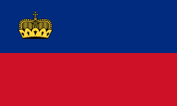Bandera oficial y datos del Comité Olímpico de Liechtenstein