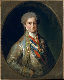 Fernando VII como príncipe de Asturias pintado por Goya