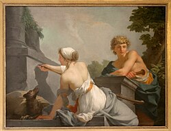 El origen de la Pintura (1786), de Jean-Baptiste Regnault