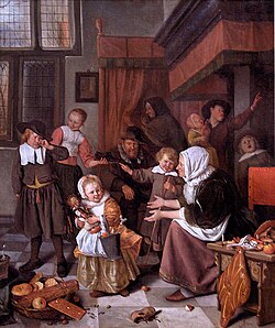 La fiesta de San Nicolás en una pintura histórica