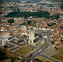 Mapa que muestra la ubicación y extensión del Distrito de Oudenaarde