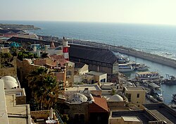 Vista del histórico puerto de Yafo