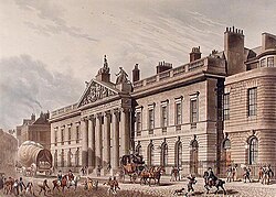 Oficinas centrales de la Compañía Británica de las Indias Orientales en Londres