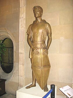 Escultura de San Jorge realizada por Josep Salvadó Jassans