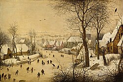 Paisaje nevado de Pieter Brueghel el Viejo