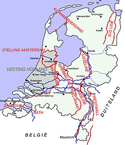 Mapa de líneas defensivas