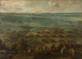 Travesía del Somme, 1636. Óleo sobre lienzo de Peter Snayers.