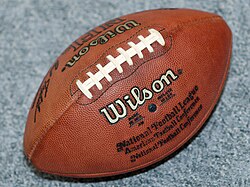 Balón de fútbol americano de forma ovoide