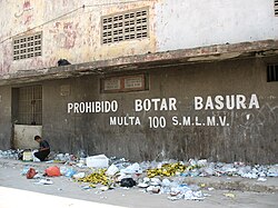 Contaminación en las calles de Barranquilla