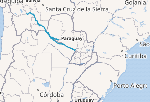 Mapa de localización e hidrografía de la cuenca del Río Pilcomayo