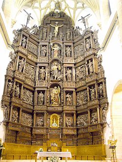 Detalle del retablo mayor de la iglesia de San Andrés