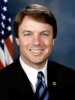 Candidato vicepresidencial demócrata John Edwards