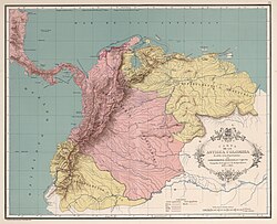 Mapa de la Gran Colombia