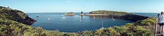 Vista aérea de las Islas Columbretes