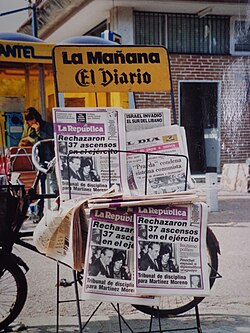 Publicidad histórica de La Mañana y El Diario