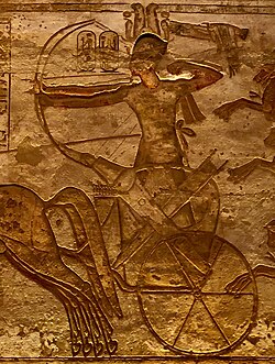 Imagen de Ramsés II en Abu Simbel.