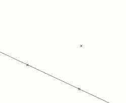 Construcción geométrica de una recta paralela mediante regla y compás