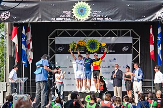 Podio de la edición del Gran Premio de Montreal