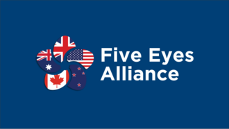 Emblema o representación gráfica asociada a la alianza de inteligencia Cinco Ojos.