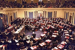 El Senado de los Estados Unidos en sesión.