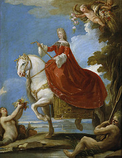 Mariana de Neoburgo a caballo