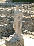 Estatua de Asclepio hallada en Ampurias