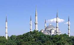 Los seis minaretes de la Mezquita Azul de Estambul.