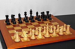 Jugadores de ajedrez en una partida