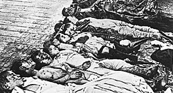 Víctimas judías del pogromo en Ekaterinoslav, 1905.