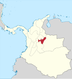 Mapa de localización histórica de la provincia de Tunja