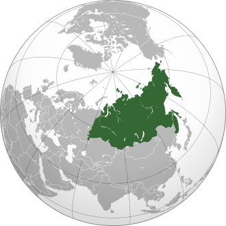 Mapa general de la ubicación de Siberia en el continente asiático