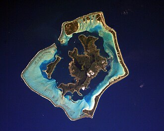Imagen general representativa del atolón de Bora Bora