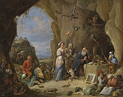 Las tentaciones de san Antonio, obra conservada en el Museo del Prado