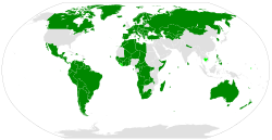 Representación gráfica de los Estados signatarios del Protocolo
