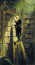 El ratón de biblioteca por Carl Spitzweg