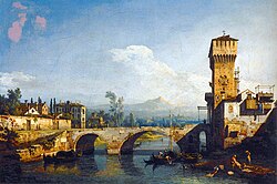 Grabado histórico de Padua en el siglo XVIII