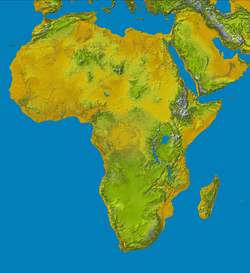 La isla de Madagascar frente a la costa oriental africana