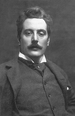 Retrato histórico de Giacomo Puccini