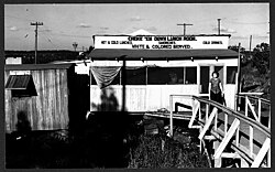 Restaurante con secciones separadas en Florida, 1939.