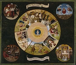 Mesa de los pecados capitales de El Bosco
