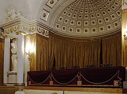 Palco real en el teatro de Carlos III