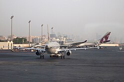 Instalaciones del Aeropuerto Internacional de Doha.