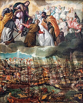 La Batalla de Lepanto en una pintura de Paolo Veronese