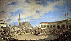 Cuadro de la Maestranza en 1855
