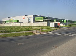 Vista interior de una fábrica de producción de Lego en Kladno, República Checa.