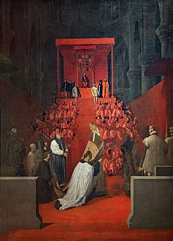 El Duque de Alba en la Catedral de Bruselas
