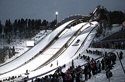 Instalaciones de la colina de Salpausselkä en Lahti, Finlandia