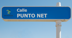 Calle dedicada al dominio Punto Net en España