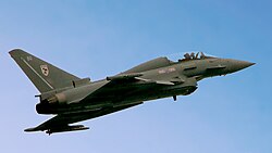 Eurofighter Typhoon en vuelo.